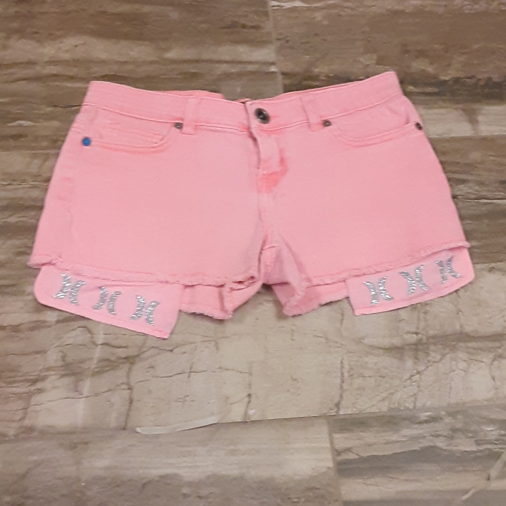 Hurley fluorescent denim shorts size 12